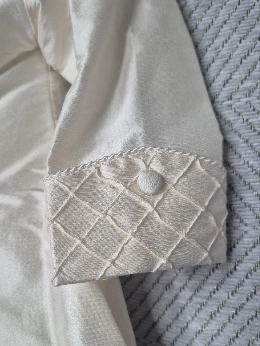 NWT Vintage Rare Cassiani 100% Silk Boys Heirloom Christening Baptism Set XS